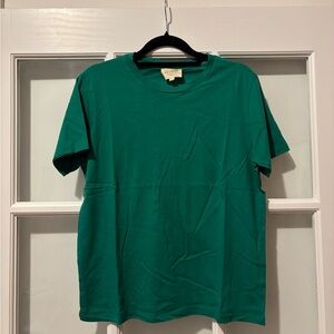 Sezane Teal Short Sleeve Tee Size S